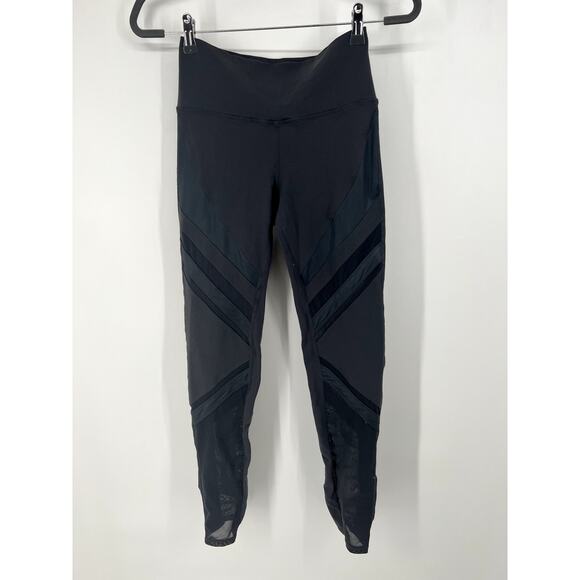 ALO Yoga grey Moto Mesh  leggings  XS - Picture 2 of 7